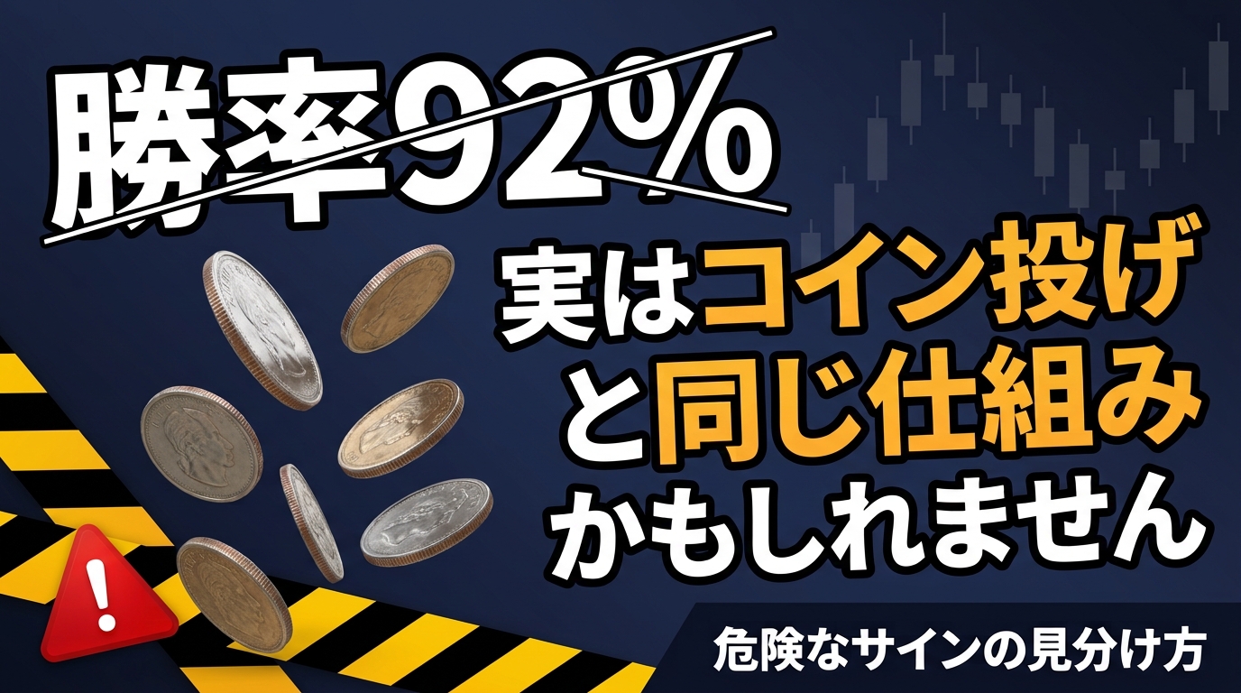 あなたが今見ている「勝率92%」、実はコイン投げと同じ仕組みかもしれません